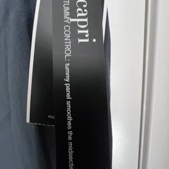 NWT 20W Grey Alfani Tummy-Control Pull-On Capri Pants - Picture 5 of 5